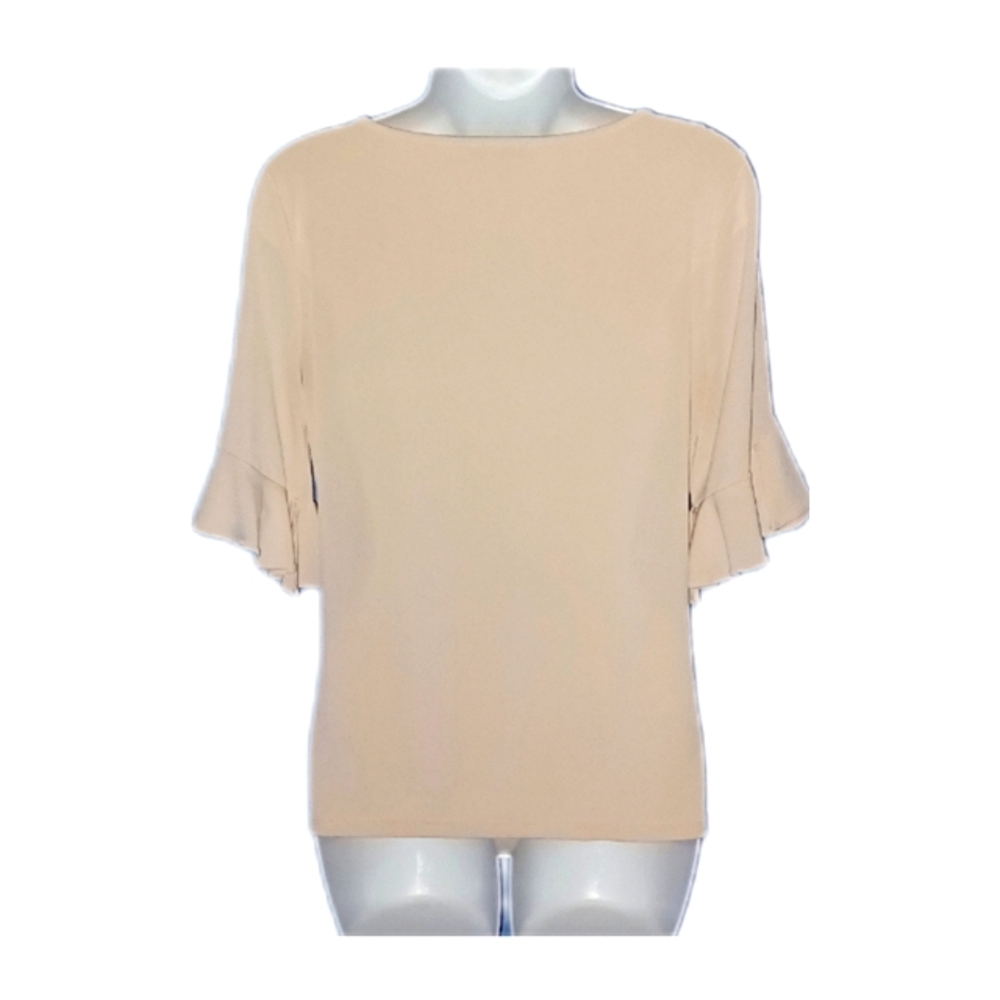 (3/$25) Calvin Klein Nude Blouse - Picture 4 of 5